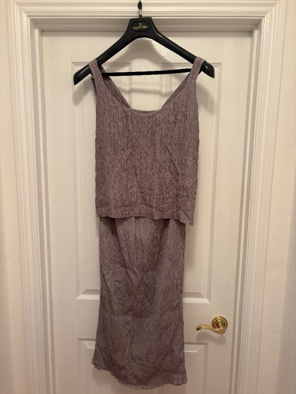 100% Two piece top and skirt